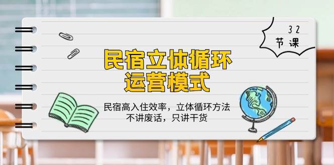 民宿立体循环运营模式：民宿高入住效率，立体循环方法，只讲干货（32节）-领学通
