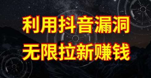 利用抖音链接漏洞，无限拉新赚钱【漏洞原理+操作流程】【揭秘】-领学通