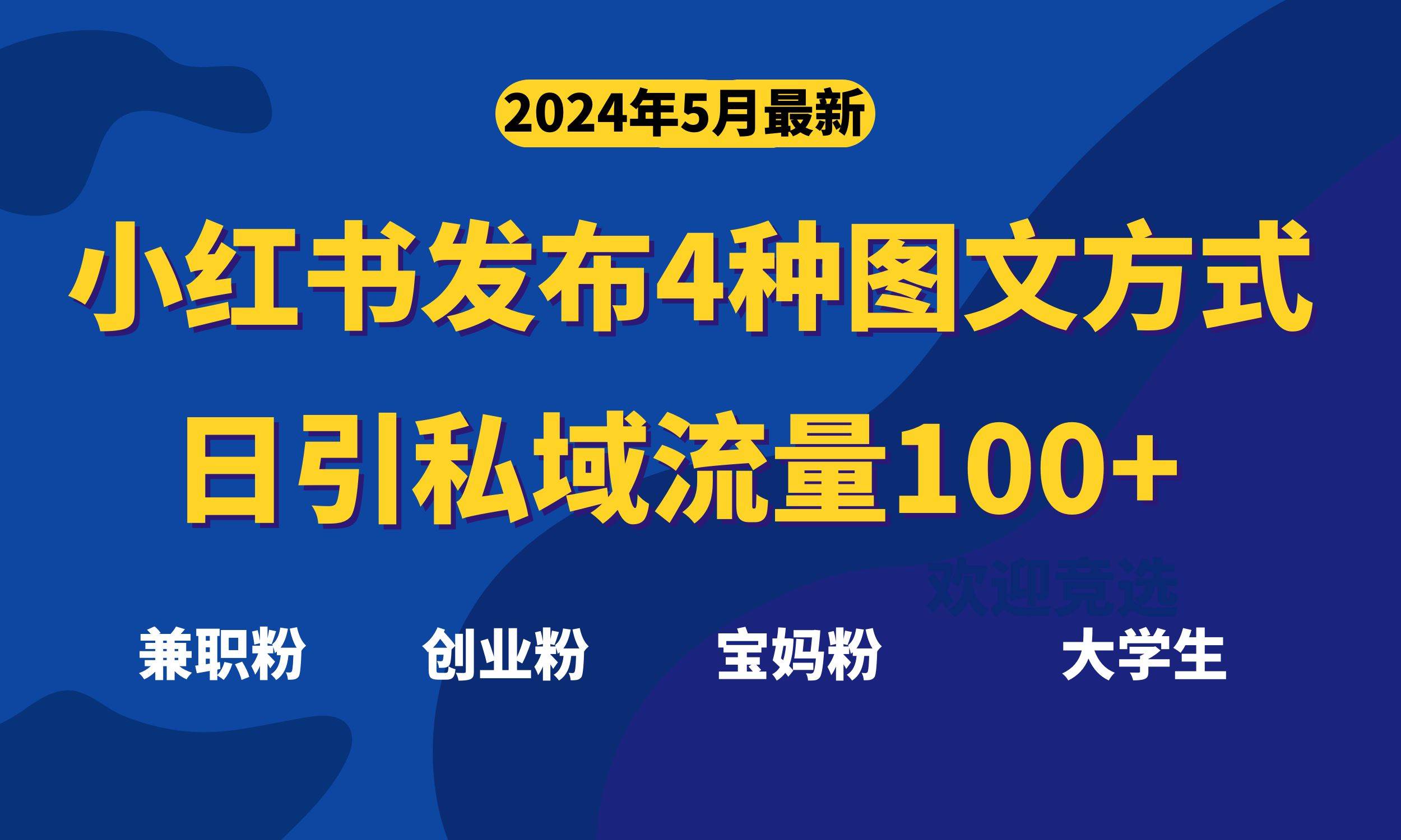 （10677期）最新小红书发布这四种图文，日引私域流量100+不成问题，-领学通