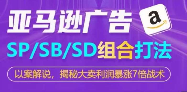 亚马逊SP/SB/SD广告组合打法，揭秘大卖利润暴涨7倍战术-领学通