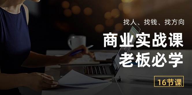 （10710期）商业实战课【老板必学】：找人、找钱、找方向（16节课）-领学通