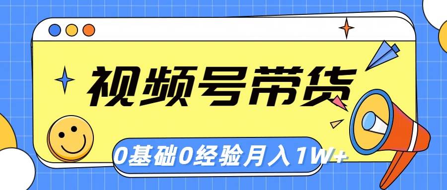 （10723期）视频号轻创业带货，零基础，零经验，月入1w+-领学通