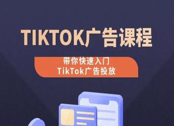 TikTok广告投放课程，从0-1实操课，带你快速入门TikTok广告投放-领学通