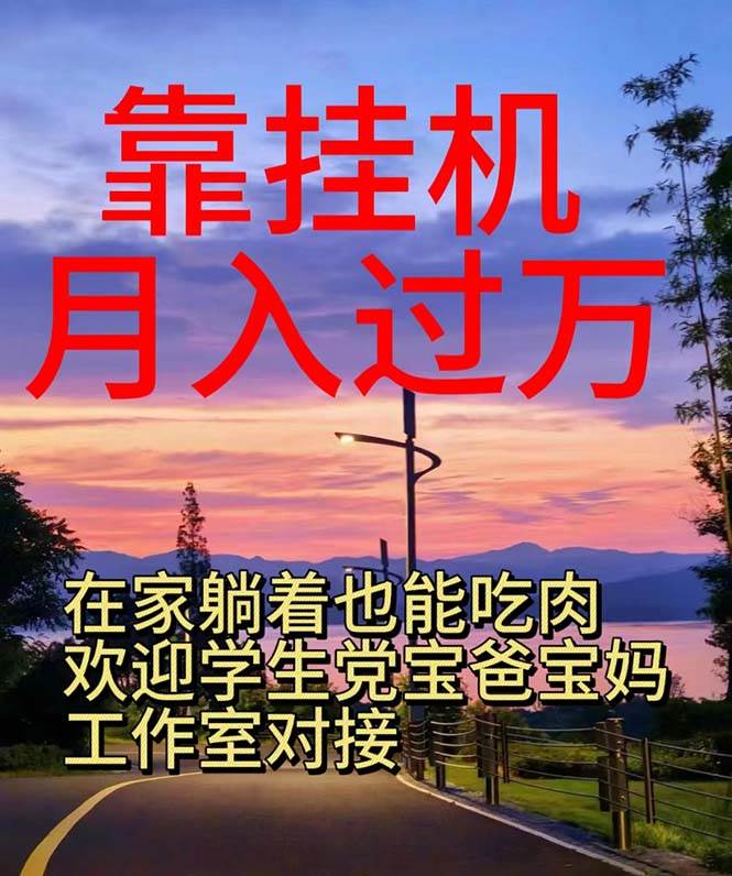 （10838期）靠挂机，日入1000+，躺着也能吃肉，适合宝爸宝妈学生党工作室，电脑手…-领学通
