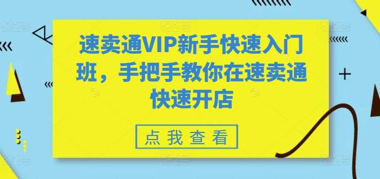 速卖通VIP新手快速入门班，手把手教你在速卖通快速开店-领学通
