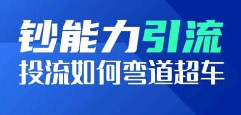 钞能力引流：投流如何弯道超车，投流系数及增长方法，创造爆款短视频-领学通