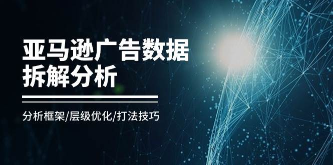 （11004期）亚马逊-广告数据拆解分析，分析框架/层级优化/打法技巧（8节课）-领学通
