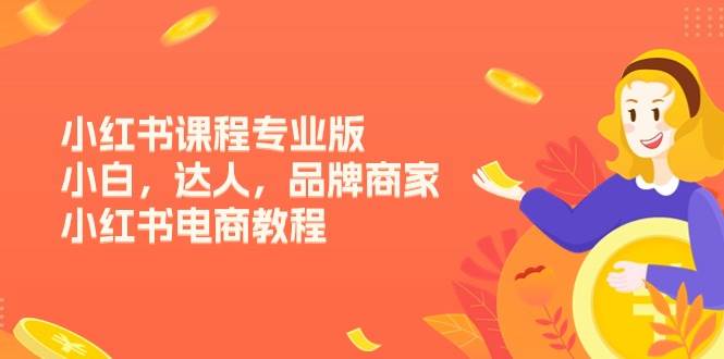 小红书课程专业版，小白，达人，品牌商家，小红书电商教程（15节）-领学通