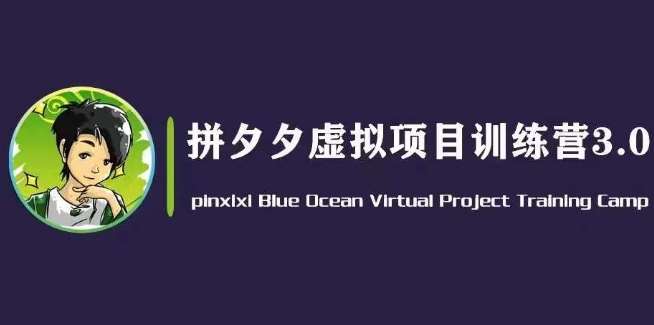 黄岛主·拼夕夕虚拟变现3.0，蓝海平台的虚拟项目，单天50-500+纯利润-领学通