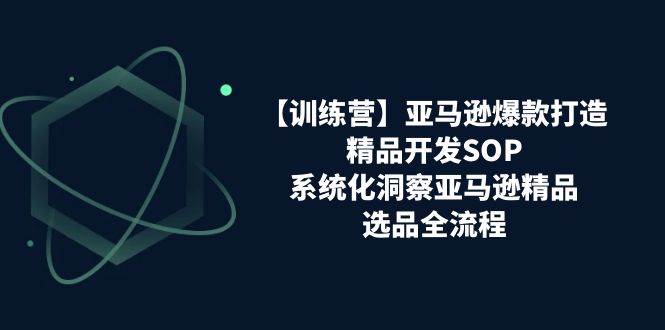 （11210期）【训练营】亚马逊爆款打造之精品开发SOP，系统化洞察亚马逊精品选品全流程-领学通