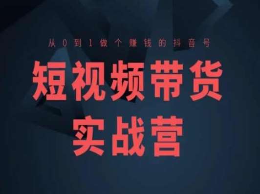 短视频带货实战营(高阶课)，从0到1做个赚钱的抖音号-领学通