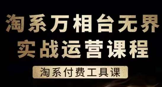 淘系万相台无界实战运营课，淘系付费工具课-领学通