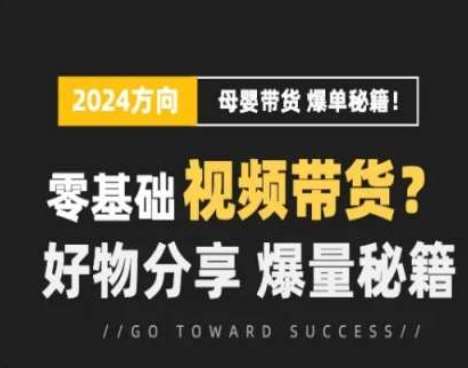 短视频母婴赛道实操流量训练营，零基础视频带货，好物分享，爆量秘籍-领学通
