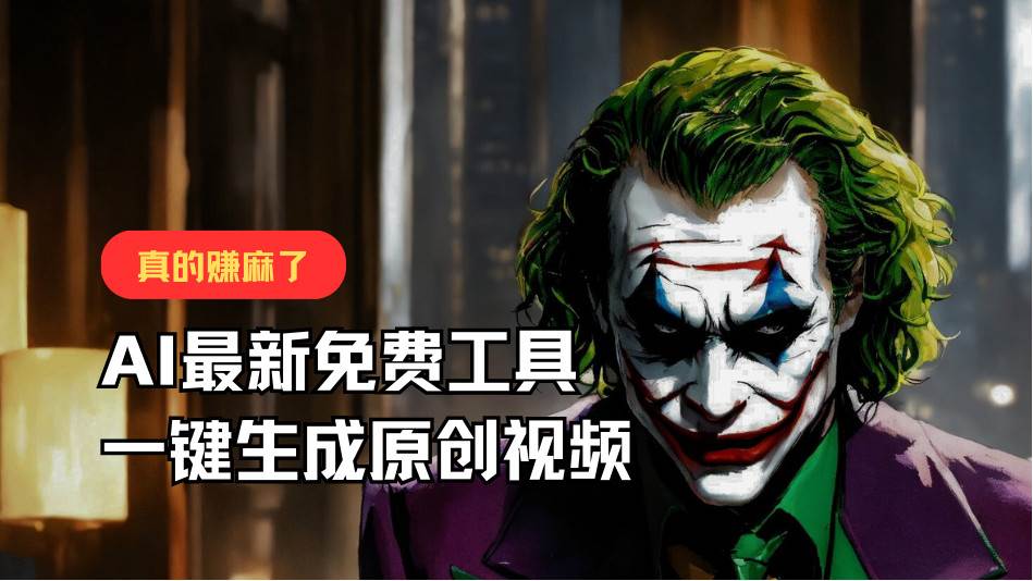 最新免费AI工具，一键生成原创视频，佛系搬运，轻松月入10000+！-领学通