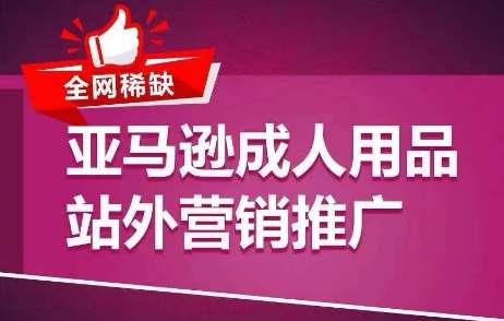 全网稀缺！亚马逊成人用品站外营销推广，​教你引爆站外流量，开启爆单模式-领学通