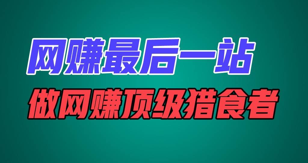 网赚最后一站，卖项目，做网赚顶级猎食者-领学通