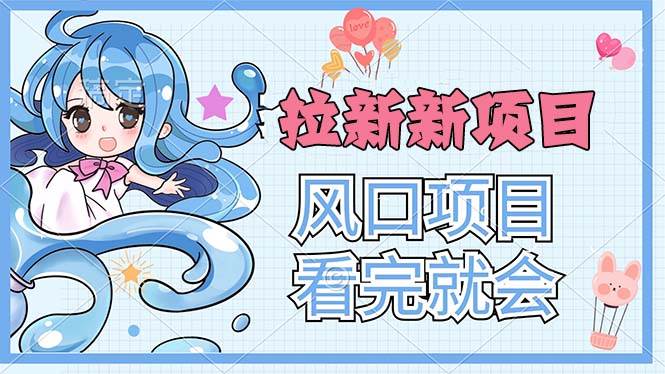 （11613期）拉新界的新玩法，风口项目，看完就会，动手就有-领学通