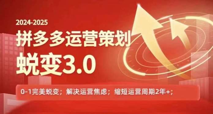 2024-2025拼多多运营策略蜕变3.0，0~1完美蜕变，解决信息焦虑-领学通