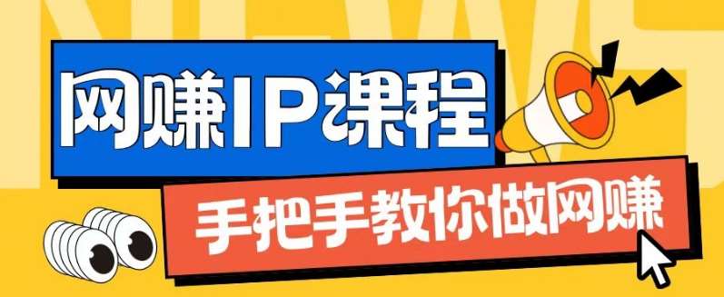 ip合伙人打造1.0，从0到1教你做网创，实现月入过万【揭秘】-领学通