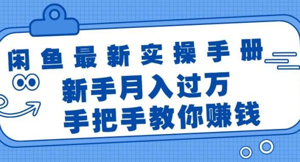 （11818期）闲鱼最新实操手册，手把手教你赚钱，新手月入过万轻轻松松-领学通