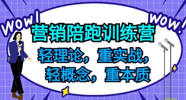 营销陪跑训练营，轻理论，重实战，轻概念，重本质，适合中小企业和初创企业的老板-领学通