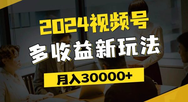 （11905期）2024视频号多收益新玩法，每天5分钟，月入3w+，新手小白都能简单上手-领学通