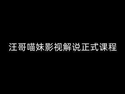 汪哥影视解说正式课程：剪映/PR教学/视解说剪辑5大黄金法则/全流程剪辑7把利器等等-领学通