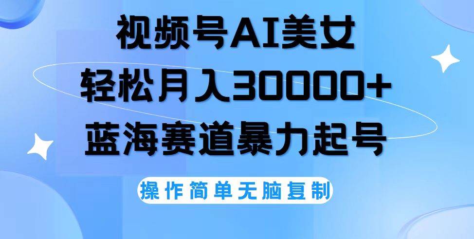 （12125期）视频号AI美女跳舞，轻松月入30000+，蓝海赛道，流量池巨大，起号猛，无…-领学通