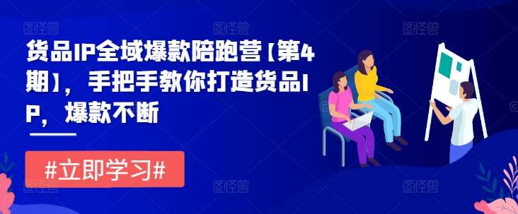 货品IP全域爆款陪跑营【第4期】，手把手教你打造货品IP，爆款不断-领学通
