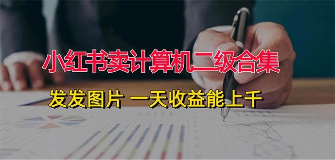 （12228期）小红书卖计算机二级合集，发发图片 一天收益能上千-领学通