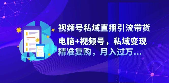（12249期）视频号私域直播引流带货：电脑+视频号，私域变现，精准复购，月入过万…-领学通