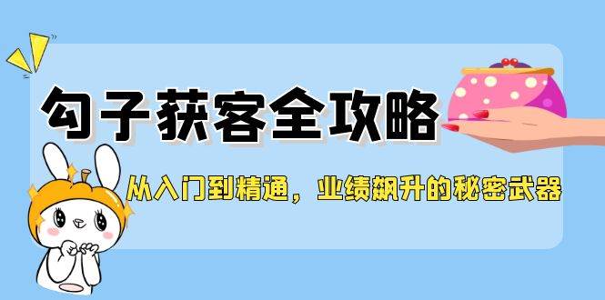从入门到精通，勾子获客全攻略，业绩飙升的秘密武器-领学通