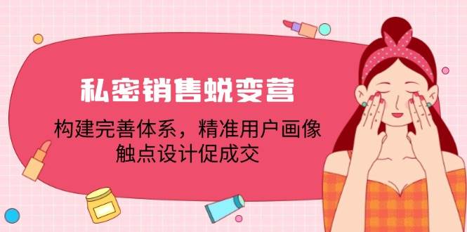 私密销售蜕变营：构建完善体系，精准用户画像，触点设计促成交-领学通