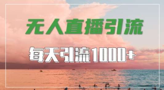 抖音快手视频号全平台通用，无人直播引流法，超暴力引流1000+高质量精准创业粉【揭秘】-领学通