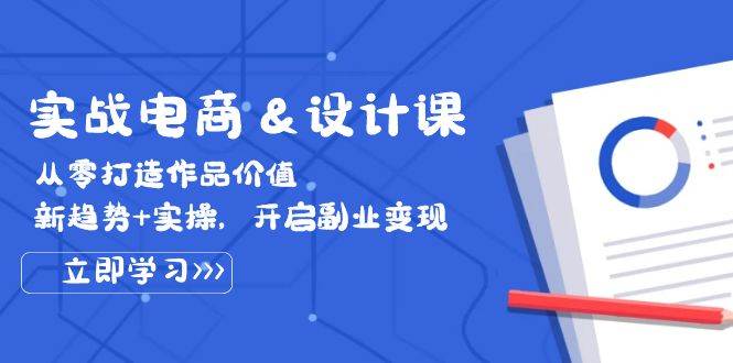 （12654期）实战电商&设计课， 从零打造作品价值，新趋势+实操，开启副业变现-领学通