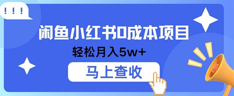 （12777期）小鱼小红书0成本项目，利润空间非常大，纯手机操作-领学通