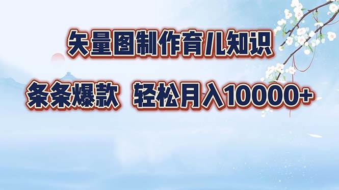 （12902期）矢量图制作育儿知识，条条爆款，月入10000+-领学通