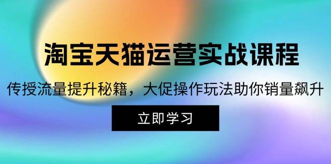 （12959期）淘宝&天猫运营实战课程，传授流量提升秘籍，大促操作玩法助你销量飙升-领学通