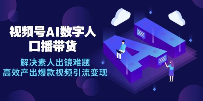 （12958期）视频号数字人AI口播带货，解决素人出镜难题，高效产出爆款视频引流变现-领学通