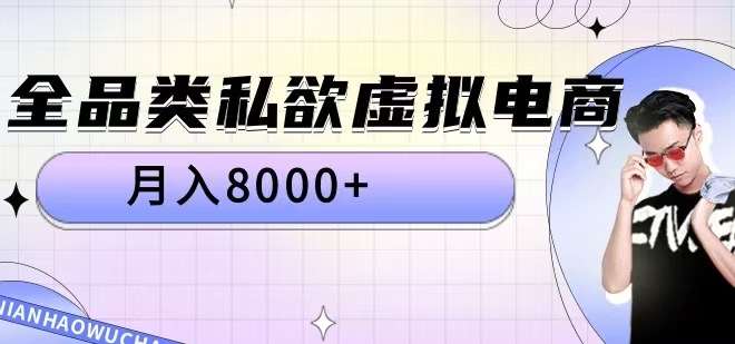 全品类私欲虚拟电商，月入8000+【揭秘】-领学通