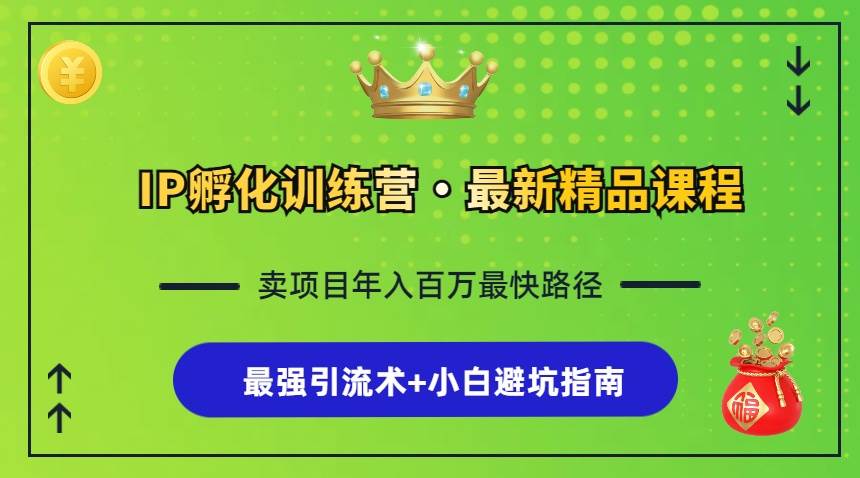 （13055期）IP孵化训练营，知识付费全流程+最强引流术+小白避坑指南-领学通