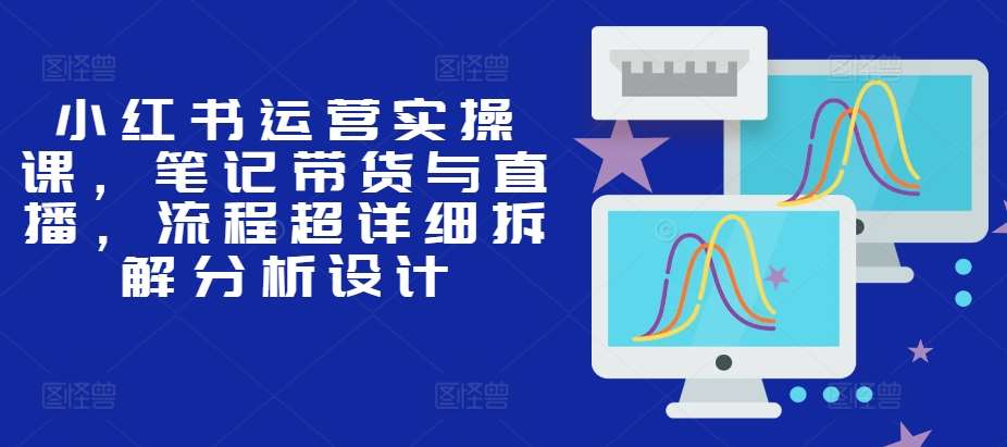 小红书运营实操课，笔记带货与直播，流程超详细拆解分析设计-领学通