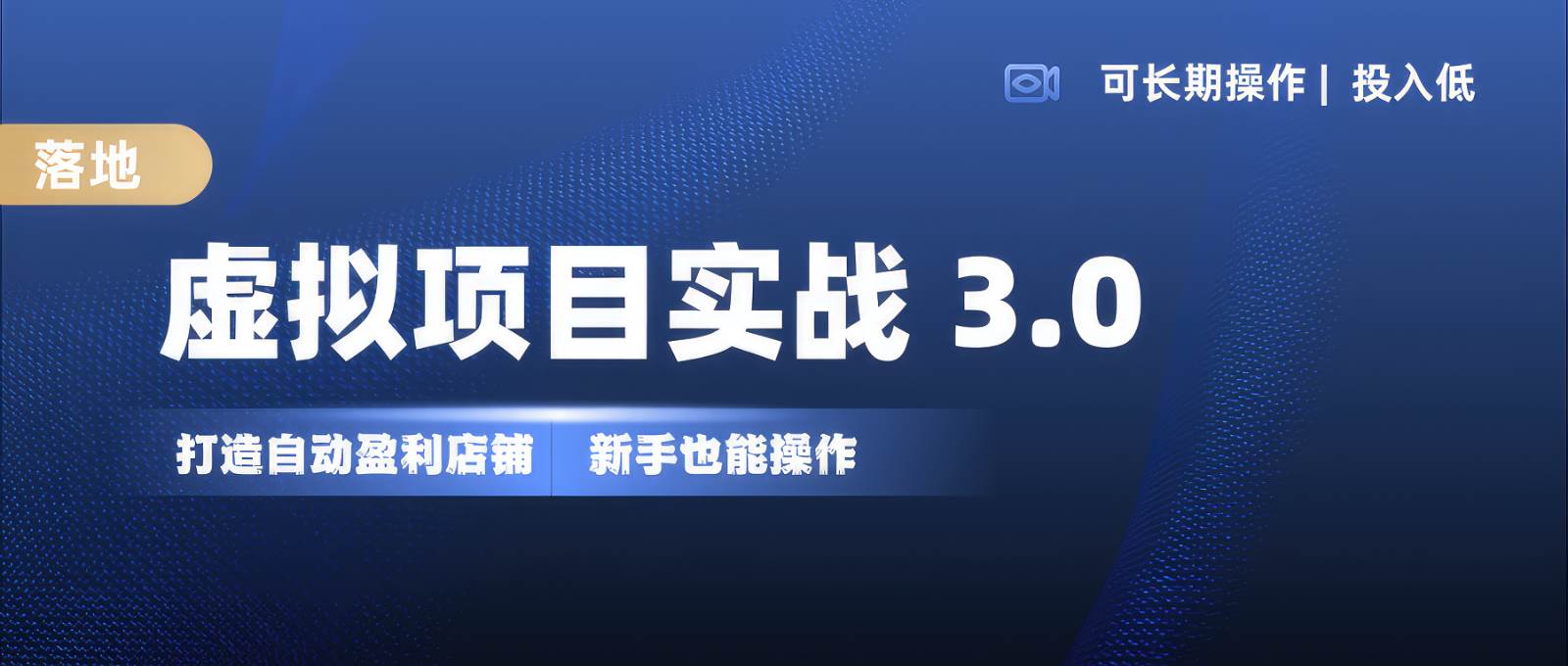 虚拟项目实操落地 3.0,新手轻松上手，单品月入1W+-领学通