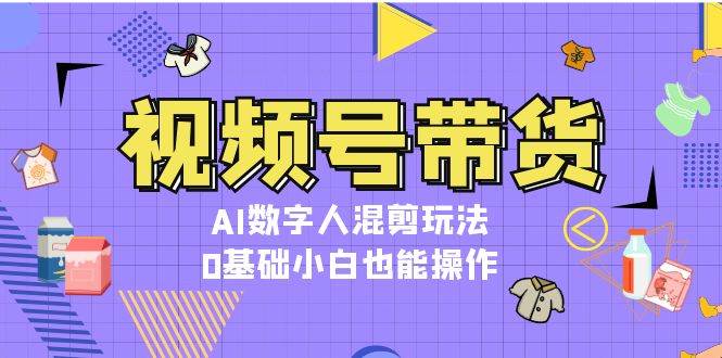 （13359期）视频号带货，AI数字人混剪玩法，0基础小白也能操作-领学通