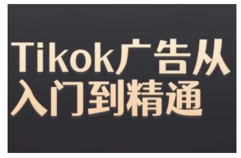 Tiktok Ads实操教程，Tiktok广告从入门到精通-领学通
