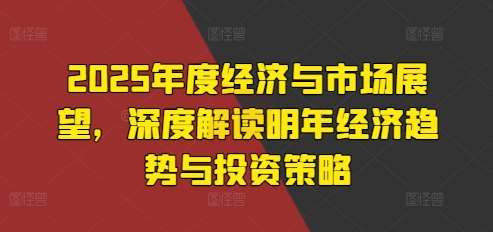 2025年度经济与市场展望，深度解读明年经济趋势与投资策略-领学通