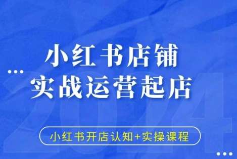 小红书店铺实战运营起店，小红书开店认知+实操课程-领学通