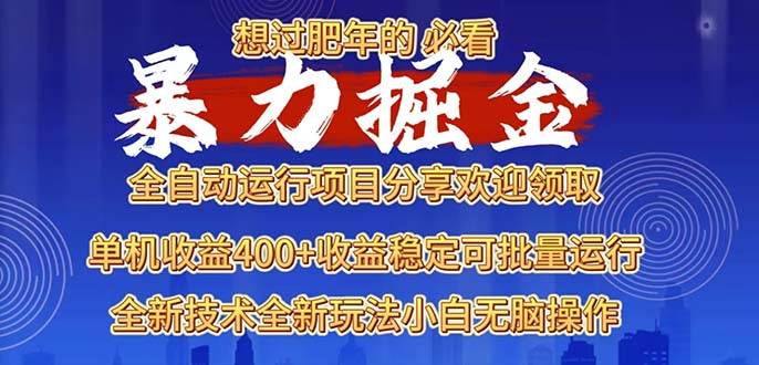 （13675期）2025暴力掘金项目，想过肥年必看！-领学通