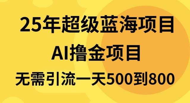 （13746期）25年超级蓝海项目一天800+，半搬砖项目，不需要引流-领学通