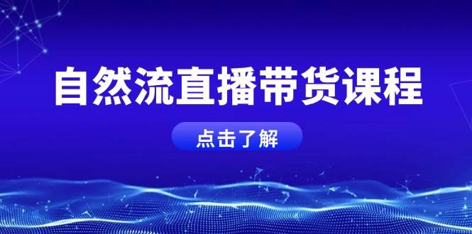 （13809期）自然流直播带货课程，结合微付费起号，打造运营主播，提升个人能力-领学通
